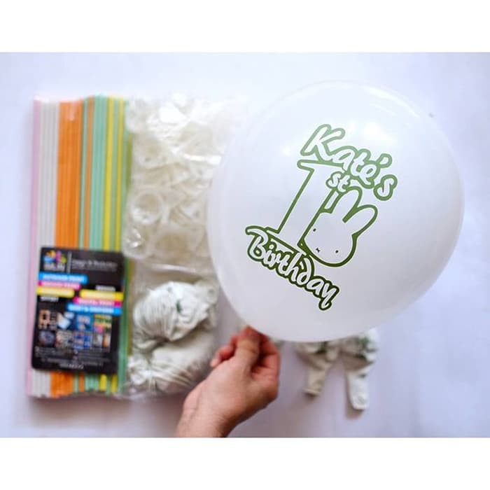 Balon Sablon Custom / Balon Ulang Tahun / Balon Promosi
