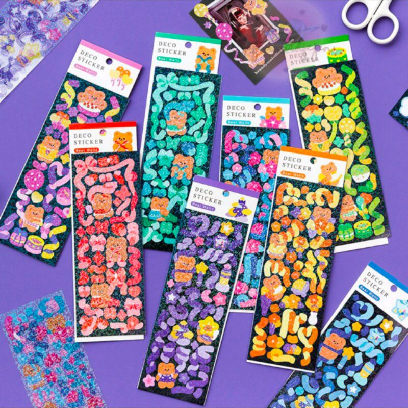 

Stiker Convetti Ribbon Sticker Decoration Convetti Photocard Stiker DIY Journaling Deco Convetti