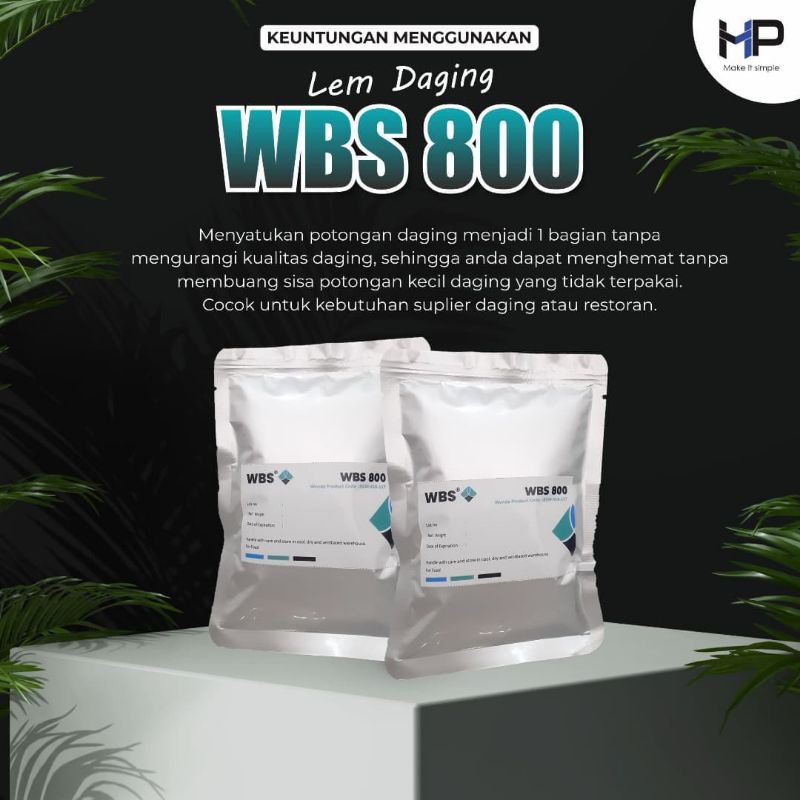 

1 Kg - WBS 800 - Lem Daging - Perekat Daging