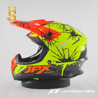 JPX FOX 1 X34 CRACKED FLUO YELLOW GLOSS