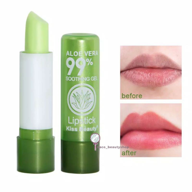 KISS BEAUTY LIPBALM ALOEVERA [ RANDOM ]