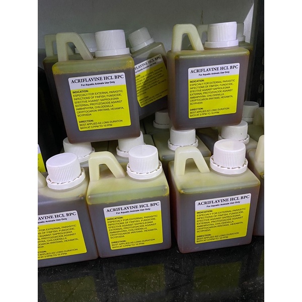Acriflavine Hcl 1 Liter Obat Kuning Ikan Anti Jamur Bakteri