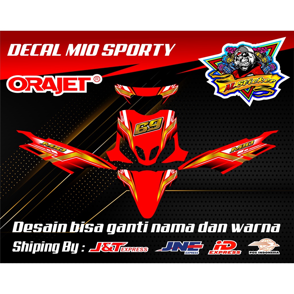 Decal Mio Sporty Road Race Simpel Custom Model Terbaru