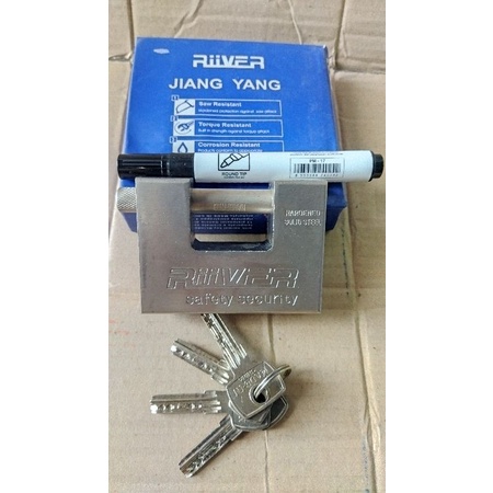 Gembok Kunci Besar Stainless Riiver