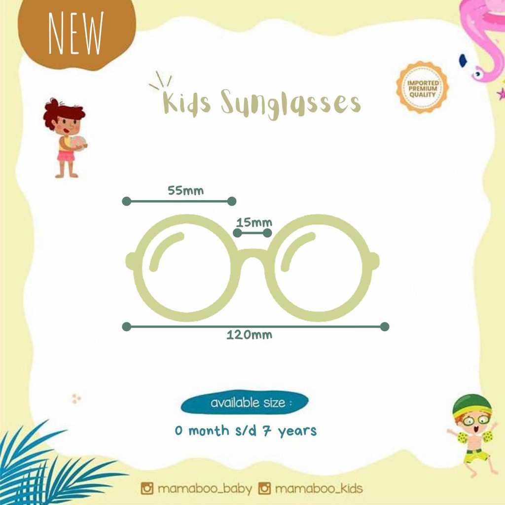 UV400 Kids Summer Sunglasses