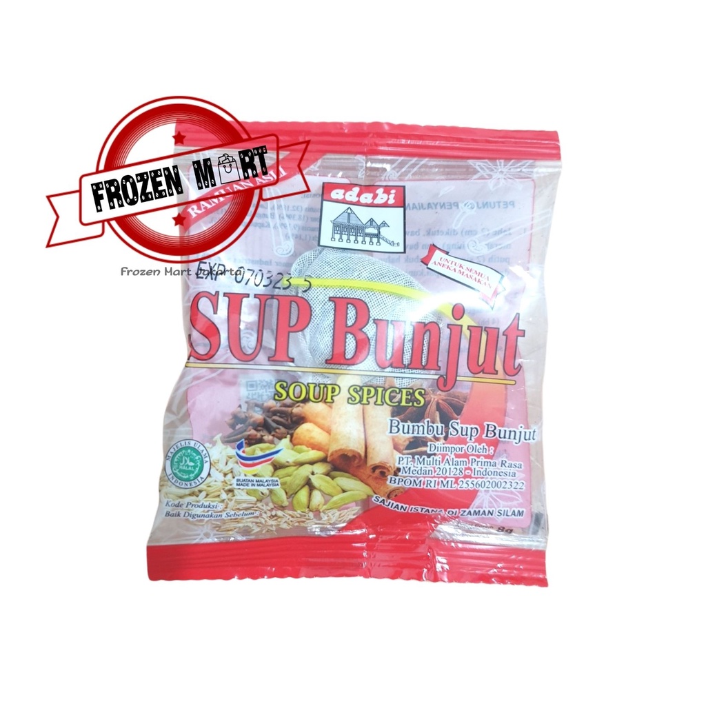 ADABI Sup Bunjut Malaysia / Bumbu Sop Buntut / Sup Buntut 8 Gr