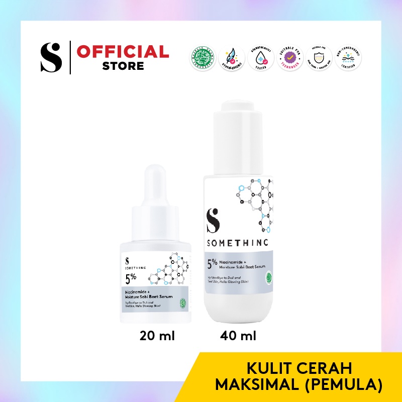 READY❤ [ORIGINAL⭐]  SOMETHINC 5% Niacinamide + Moisture Sabi Beet Serum - Kulit Cerah Maksimal (Pemula)