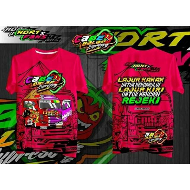 Kaos truck cabe balap