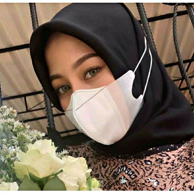 Careion Masker Duckbill Hijab Duckbil Face Mask Headloop Jilbab Hijab Masker 3Ply careion isi 50 Pcs