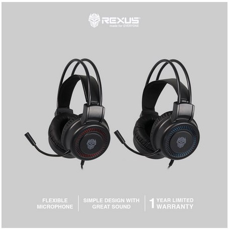 ITSTORE  Rexus Headset Gaming Vonix F27 F-27 F 27 Headphone Single Jack Aux