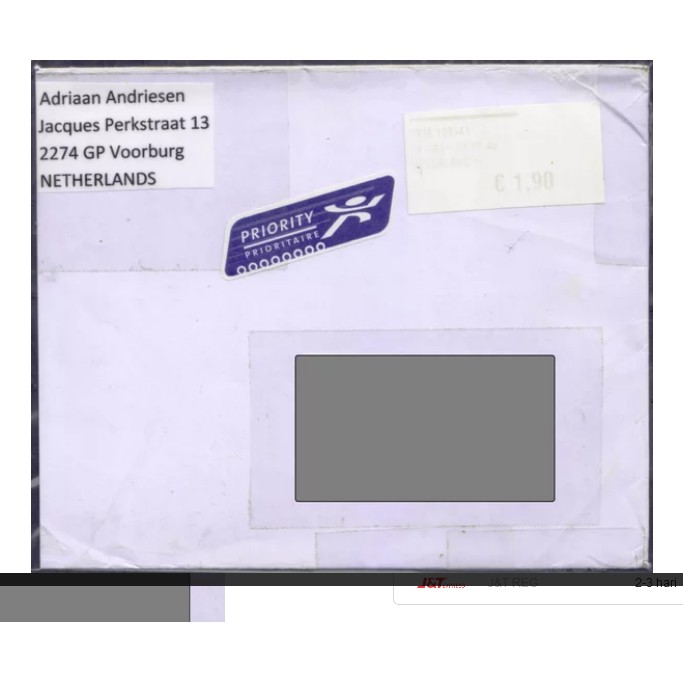 

Perangko Filateli I81 Netherlands Cover 14.03.2012 To Indonesia