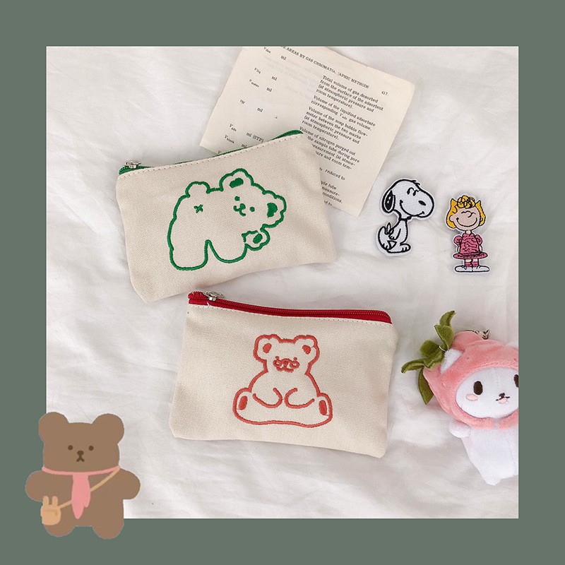 Pouch Cute Bear Dompet Koin Beruang Gaya Korea