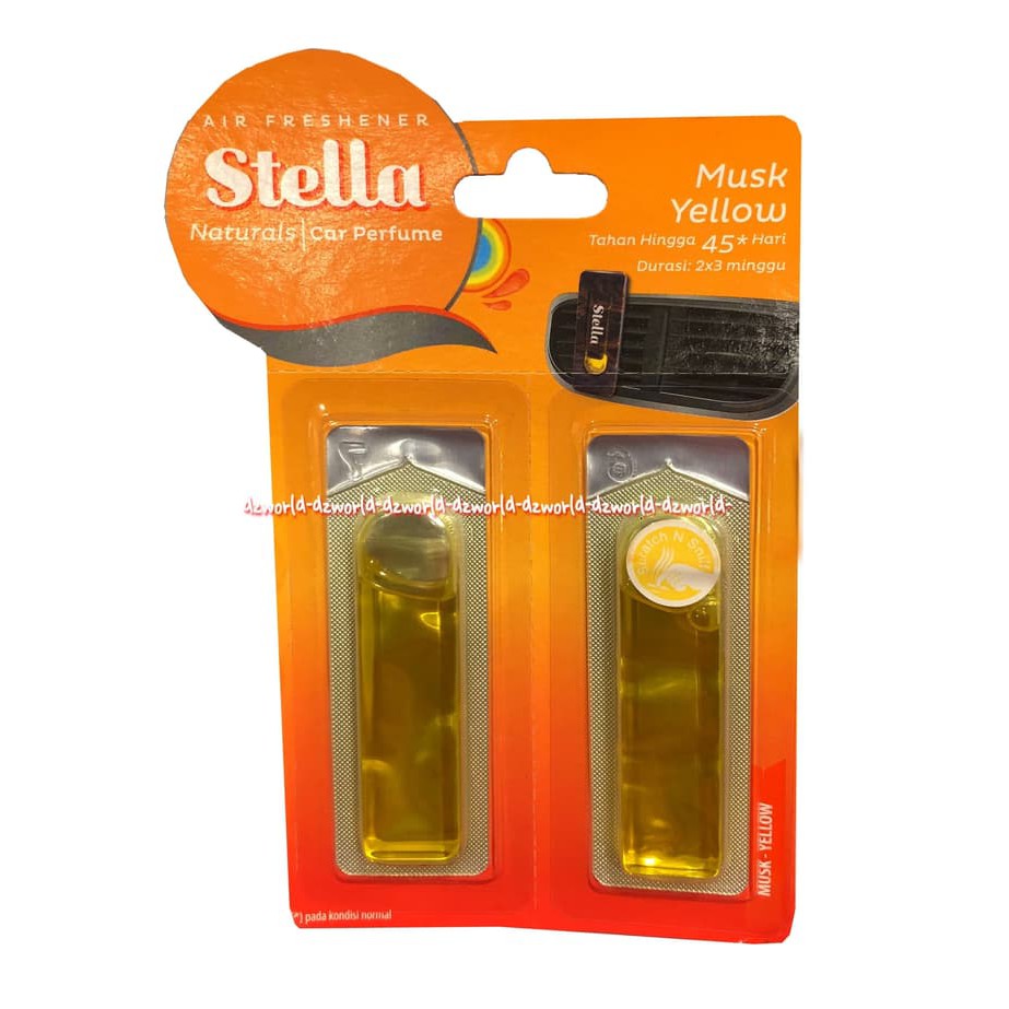 dzw3375 Stella Musk Yellow 45 Hari Pengharum Mobil Refill Parfum Mobil