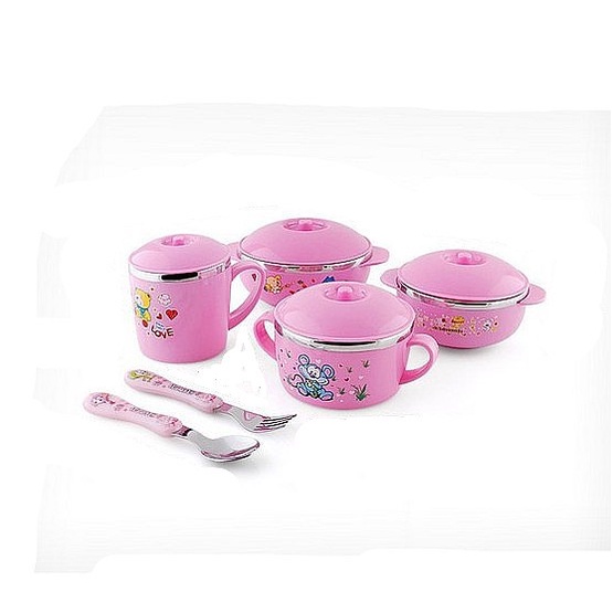 TBI 10PCS SET TEMPAT MAKAN MINUM ANAK BAYI BABY FEEDING SET BOWL