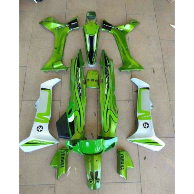 Cover Body Fizr F1zr Caltex Hijau Full Set Halus Cover Bodi Yamaha Fiz r F1z r Caltex Hijau