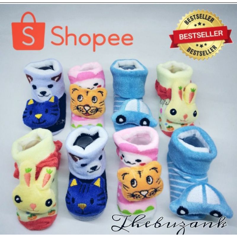 kaos kaki bayi boneka / kaos kaki bentuk sepatu mika 0-6 bulan