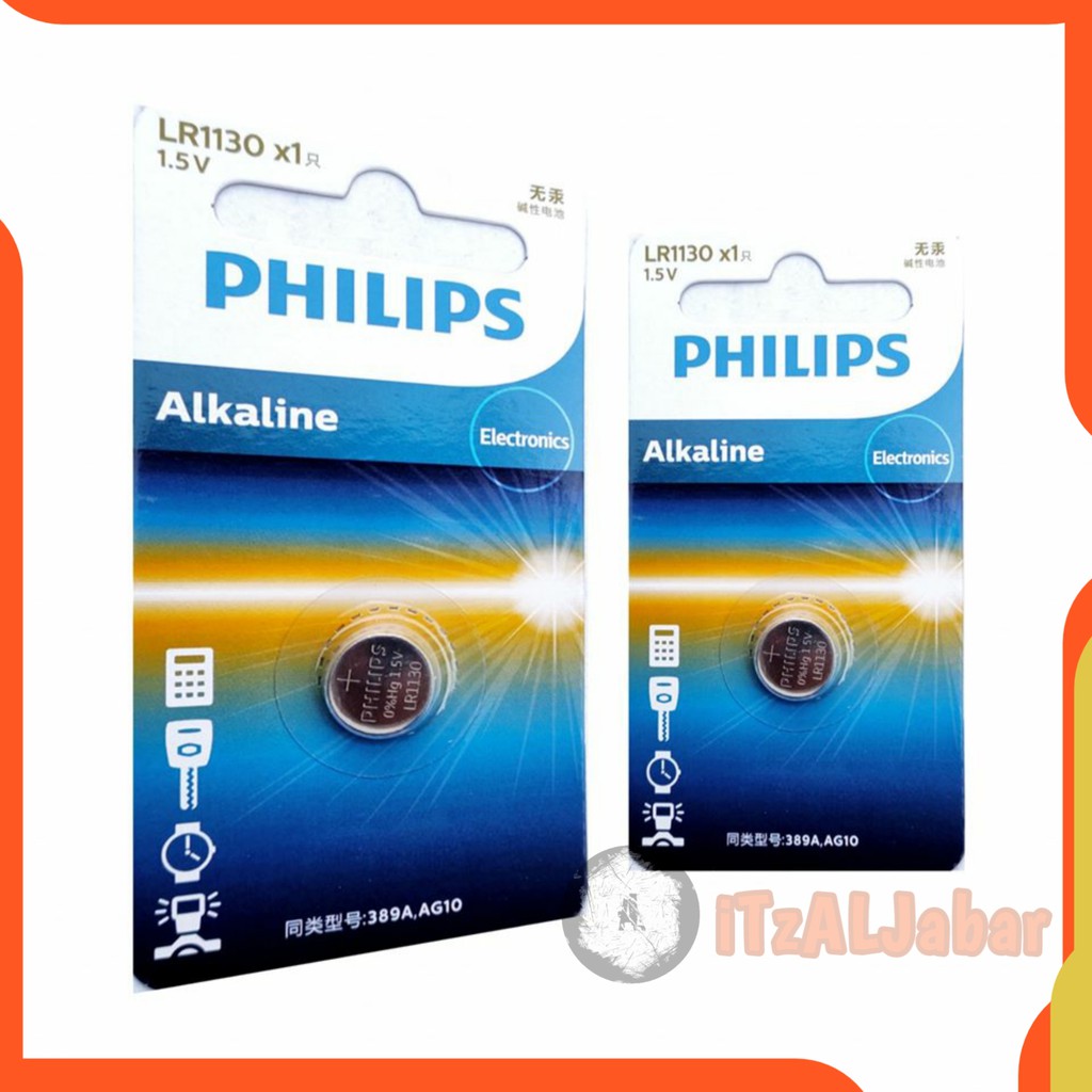 Baterai LR1130 Batre Philips LR1130 Battery Philips AG10 Original