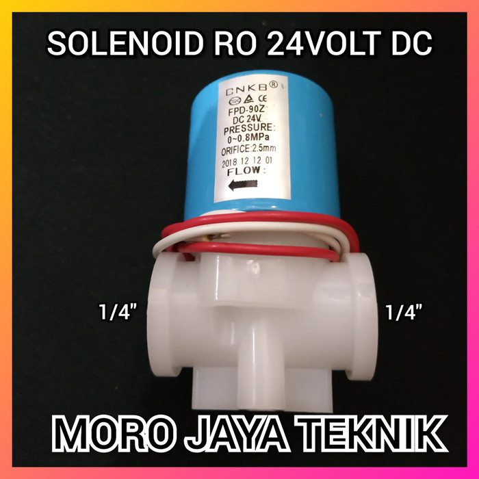 Dijual SOLENOID RO 24VOLT DC SOLENOID VALVE NORMALLY CLOSED 24VOLT DC 1/4" Limited