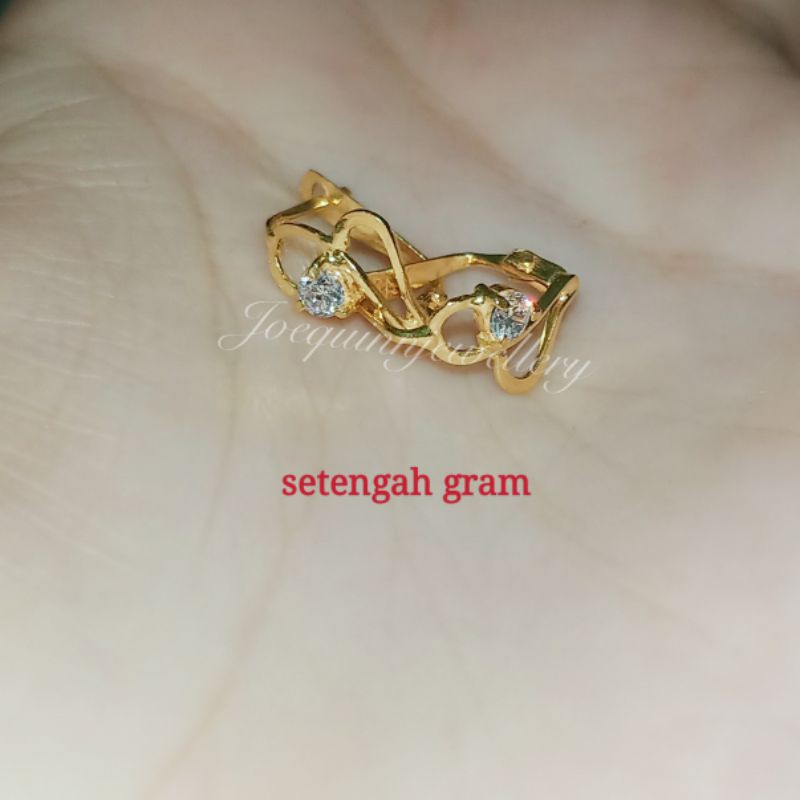 anting jepit setengah gram