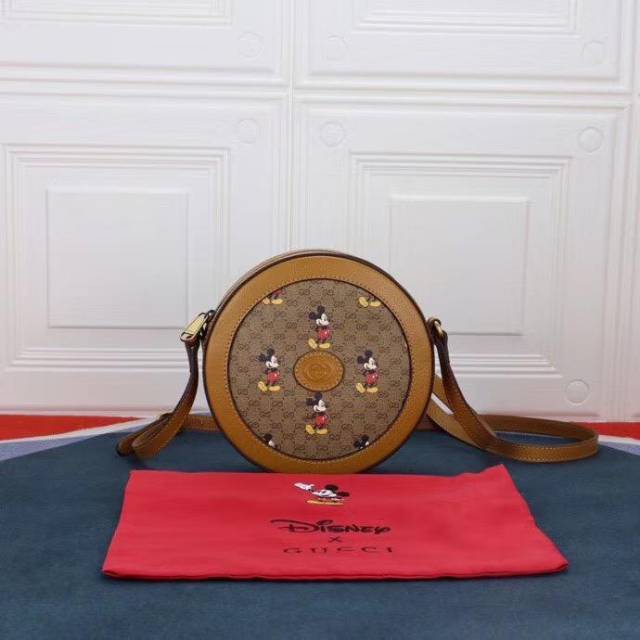 Tas Beige Disney x Gucci Round Shoulder bag