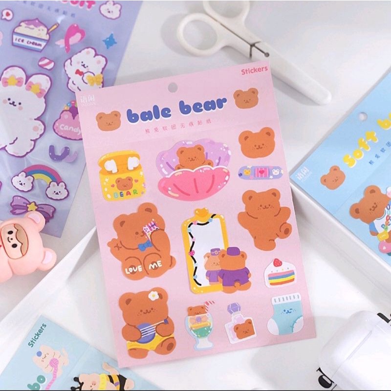 

BALE BEAR AND FRIENDS DIARY DECO STICKER