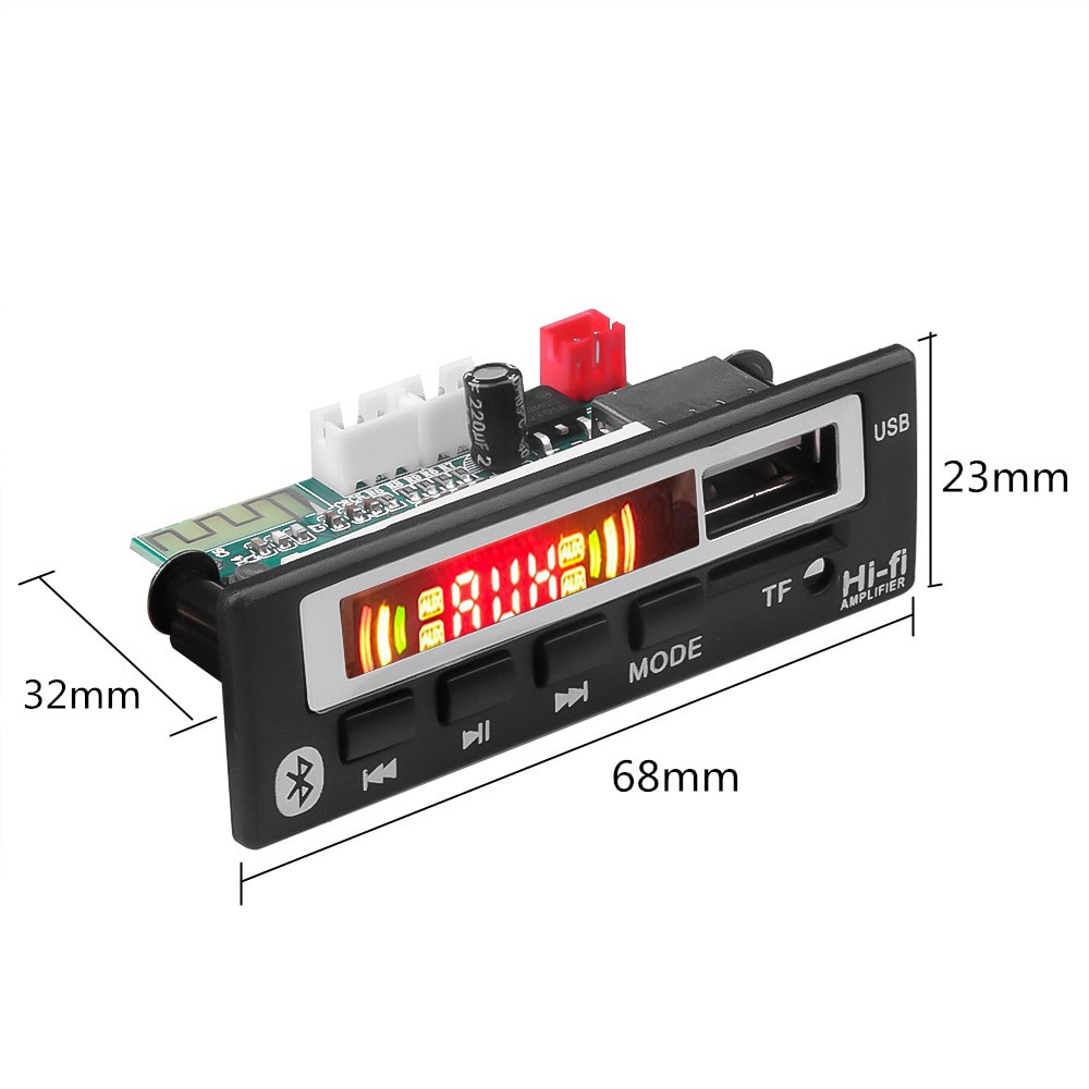 Tape Audio Mobil MP3 Player Bluetooth Wireless Receiver 12V