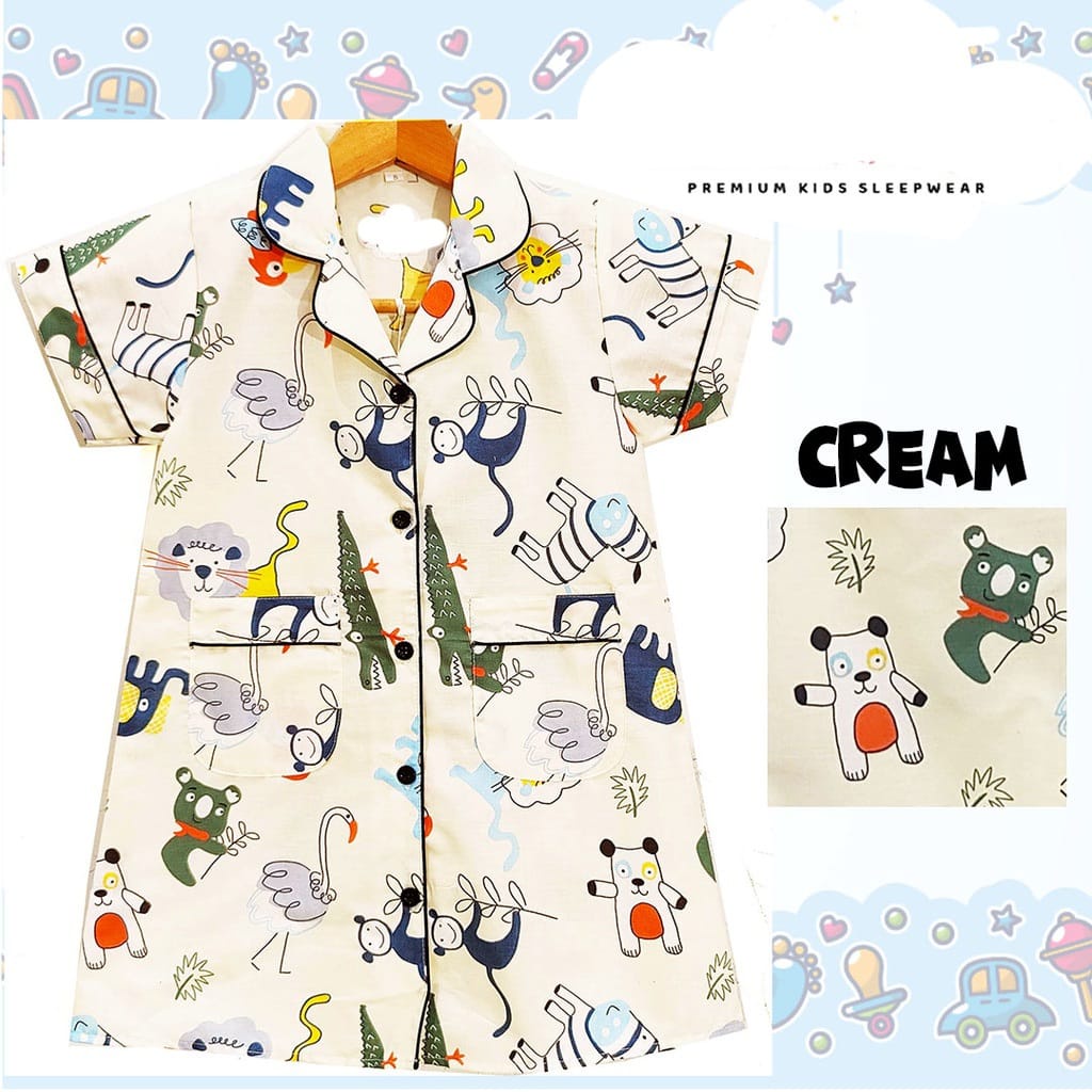 Daster anak katun Safari