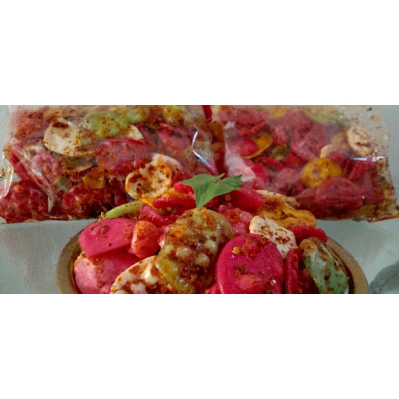 

kerupuk seblak kering pedas