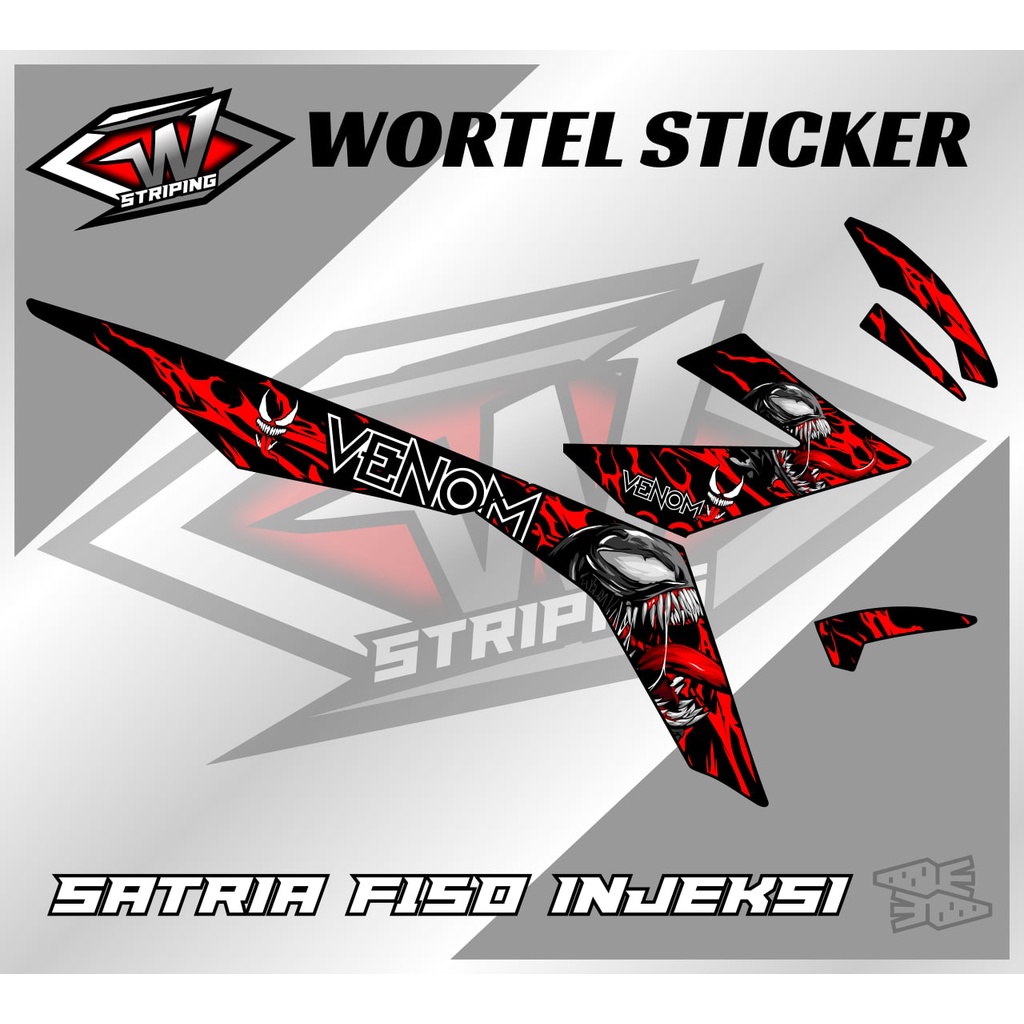 Striping Hologram Satria FU Injeksi-Stiker Decal Satria Fu 150 Injeksi Venom
