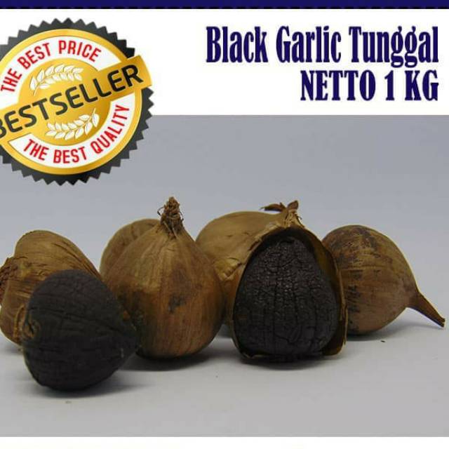 

BLACK GARLIC TUNGGAL 1 KG - BAWANG PUTIH HITAM TUNGGAL/LANANG