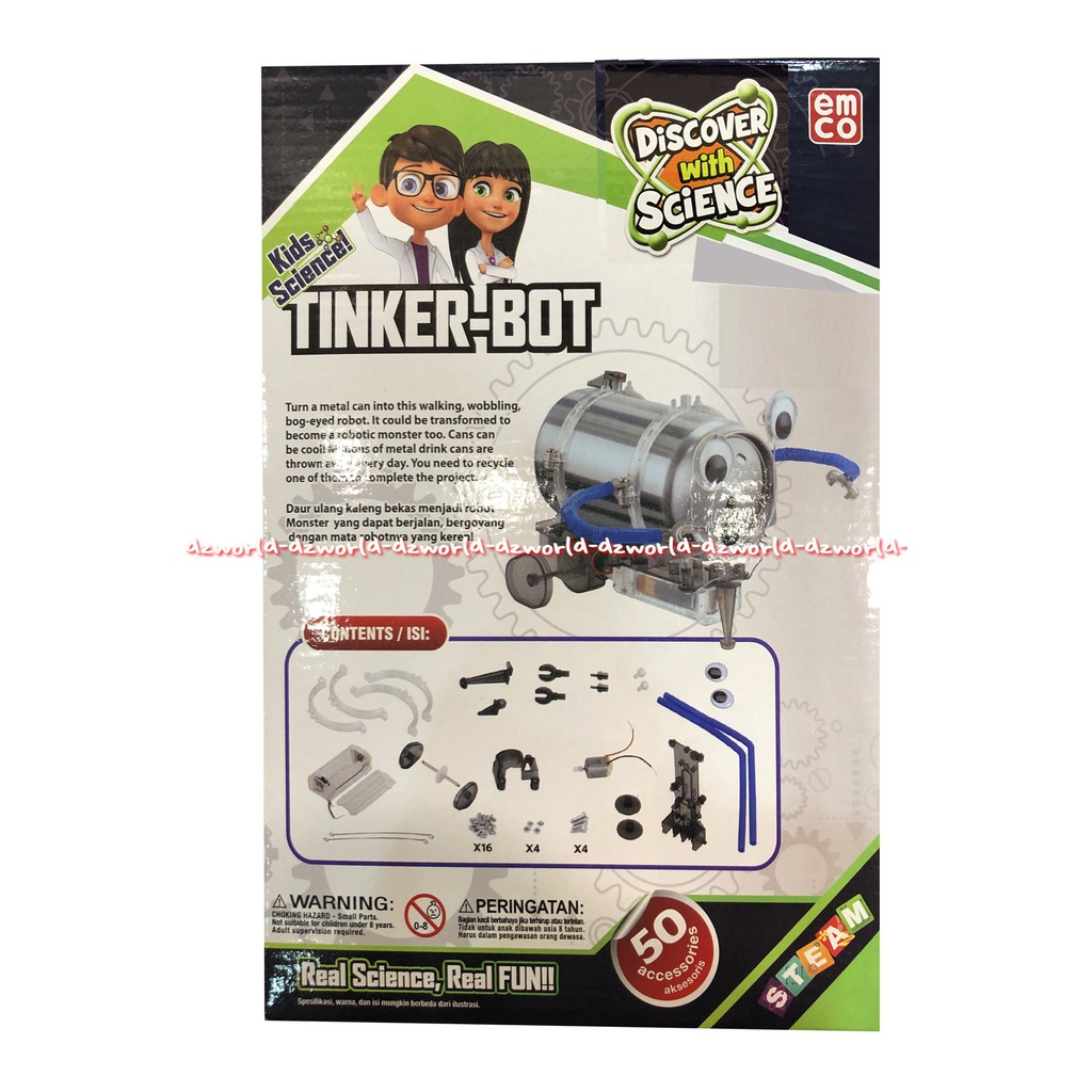 Emco Kids Science Tinker Bott Mainan Science Anak Membuat Robot Emko Sains Sain