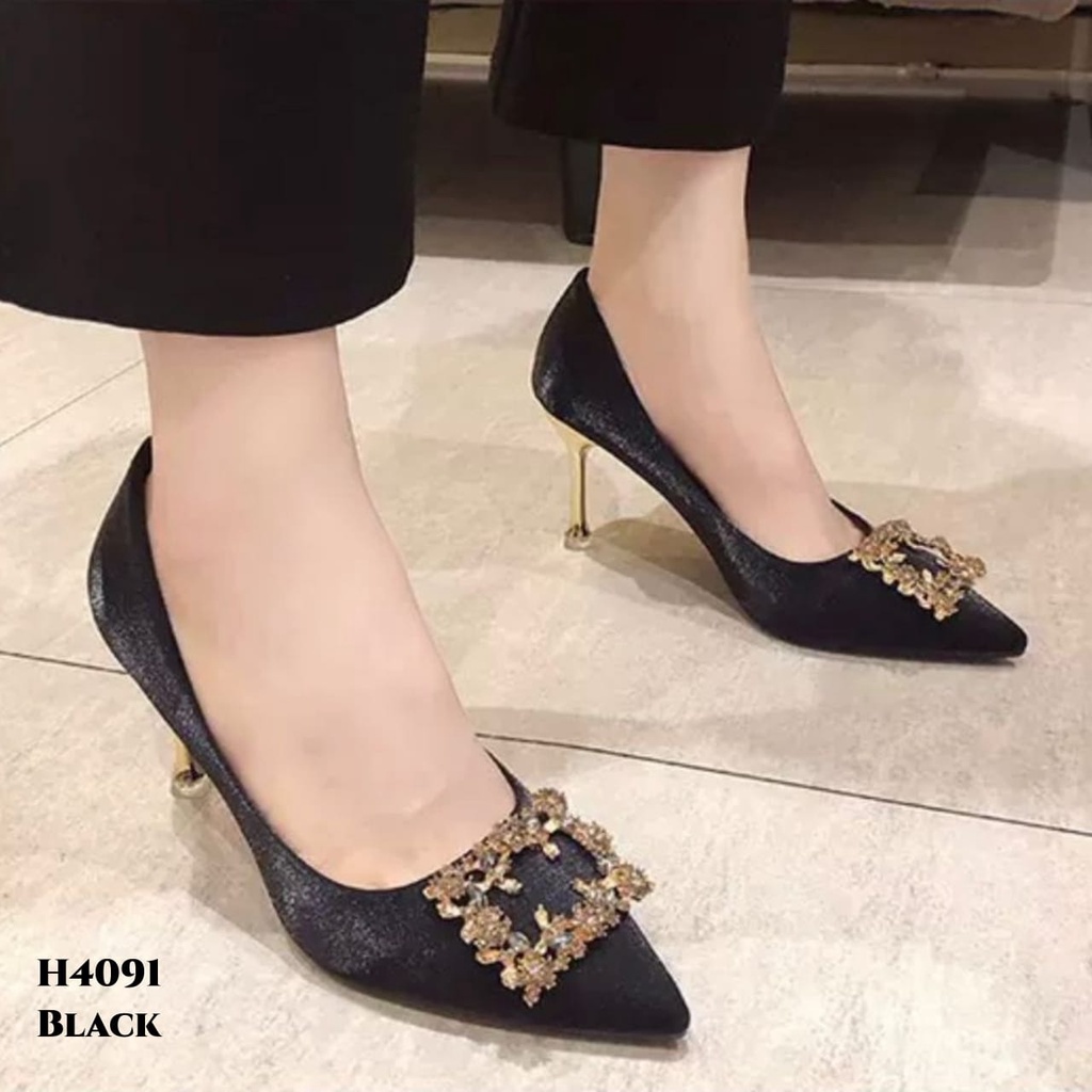 RESTOCK PRF Sepatu Heels Stiletto Fashion Korea H4091