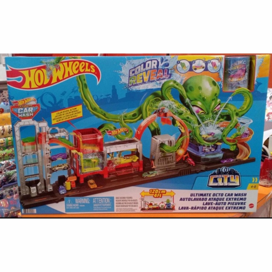 Jual sale Mainan Hot Wheels City Color Reveal Ultimate Octo Car Wash