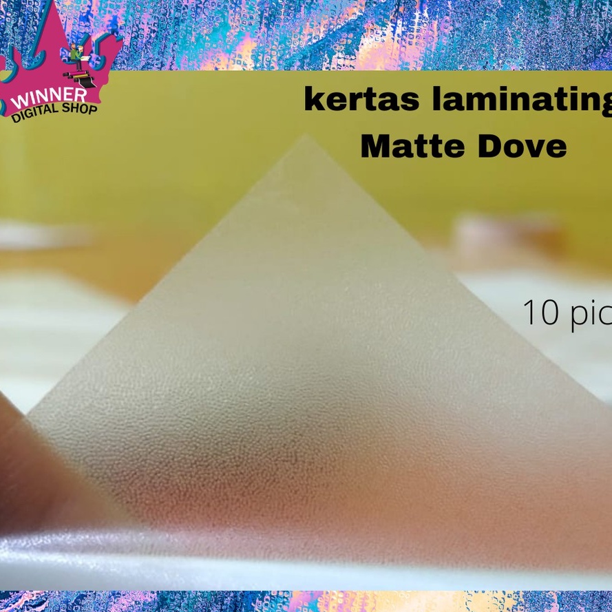 

Kertas Laminating Dingin Matte Doff A4 10 lbr