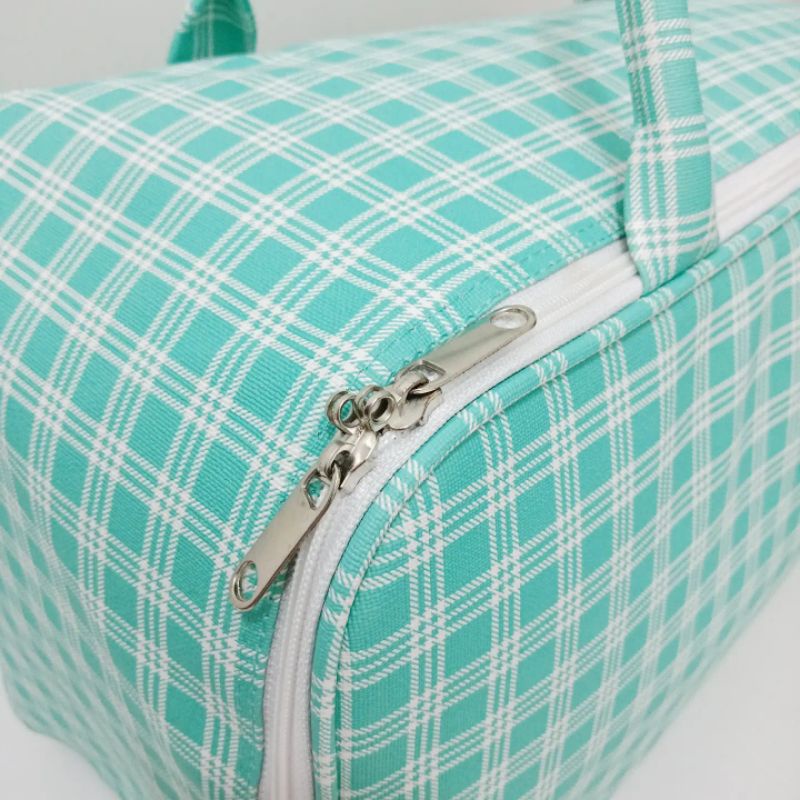 TRAVEL BAG JUMBO PREMIUM TAS KOPER WANITA GINGHAM TOSCA