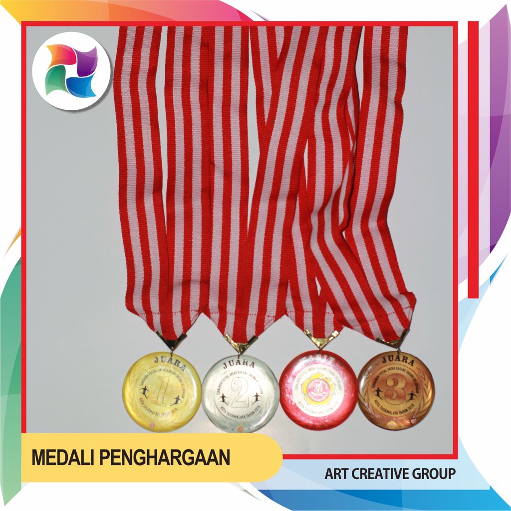Paket Medali Kejuaraan set juara 1, 2, 3 (jadi isi 3pcs)