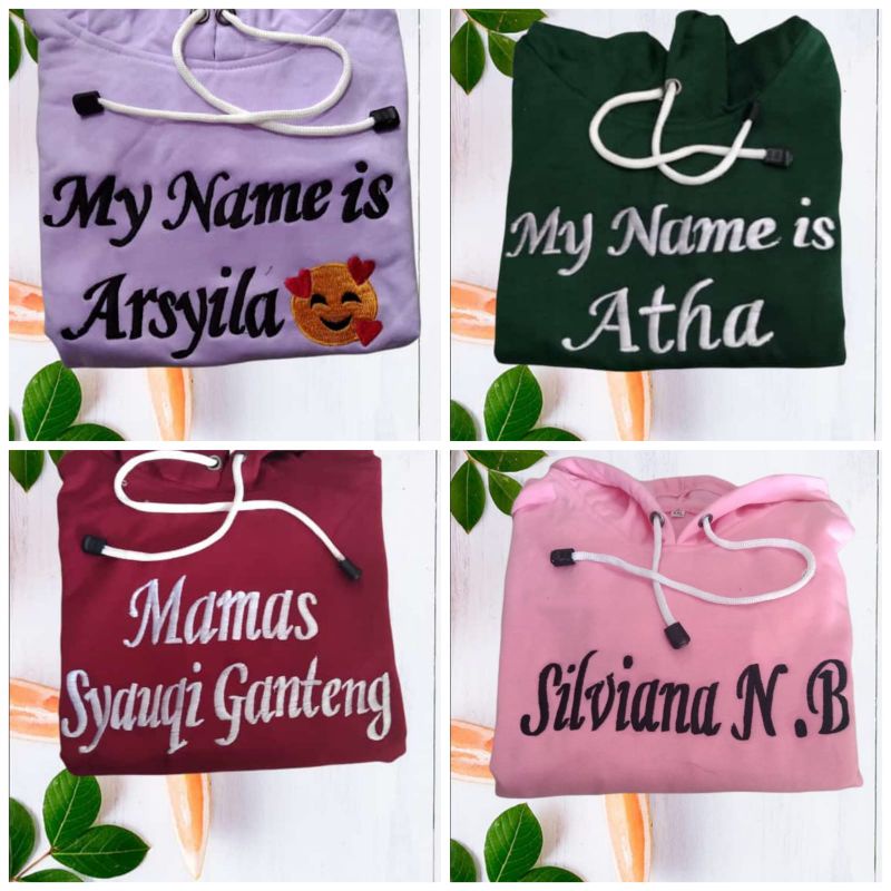 sweater anak gratis bordir nama