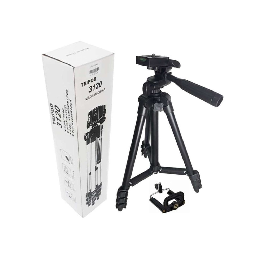 Tripod Black Tripod Hitam Tripod Hp Handphone Tripod TEFENG TF-3120 1M Tripod Weifeng 3120 Black Tri