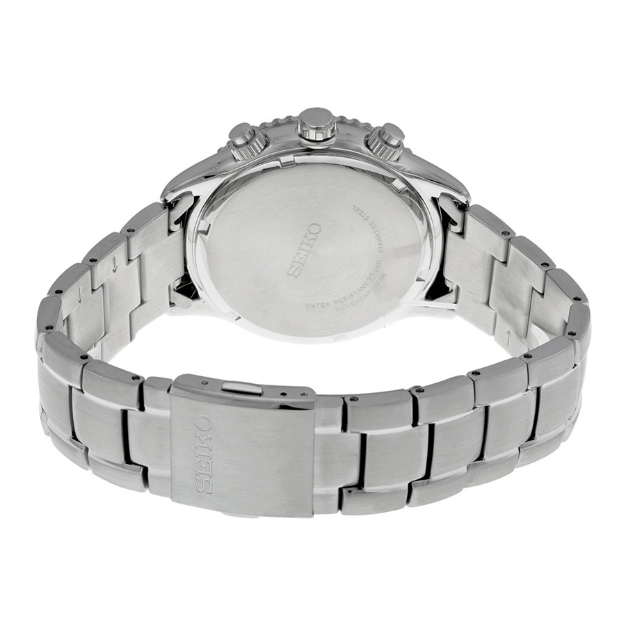 Seiko Lord SRW033P1 Quartz Chronograph Silver Face | Jam Pria SRW033