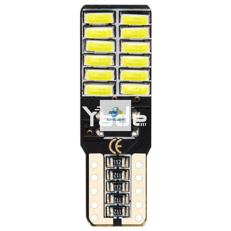 Lampu LED Canbus T 10 4014-24 LED SMD Untuk Rem Mundur Plat Nomor Mobil