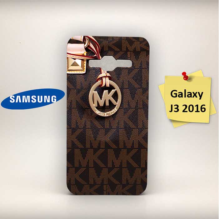 Custom Hardcase HP Samsung Galaxy J3 2016 Michael Kors Brown Leather