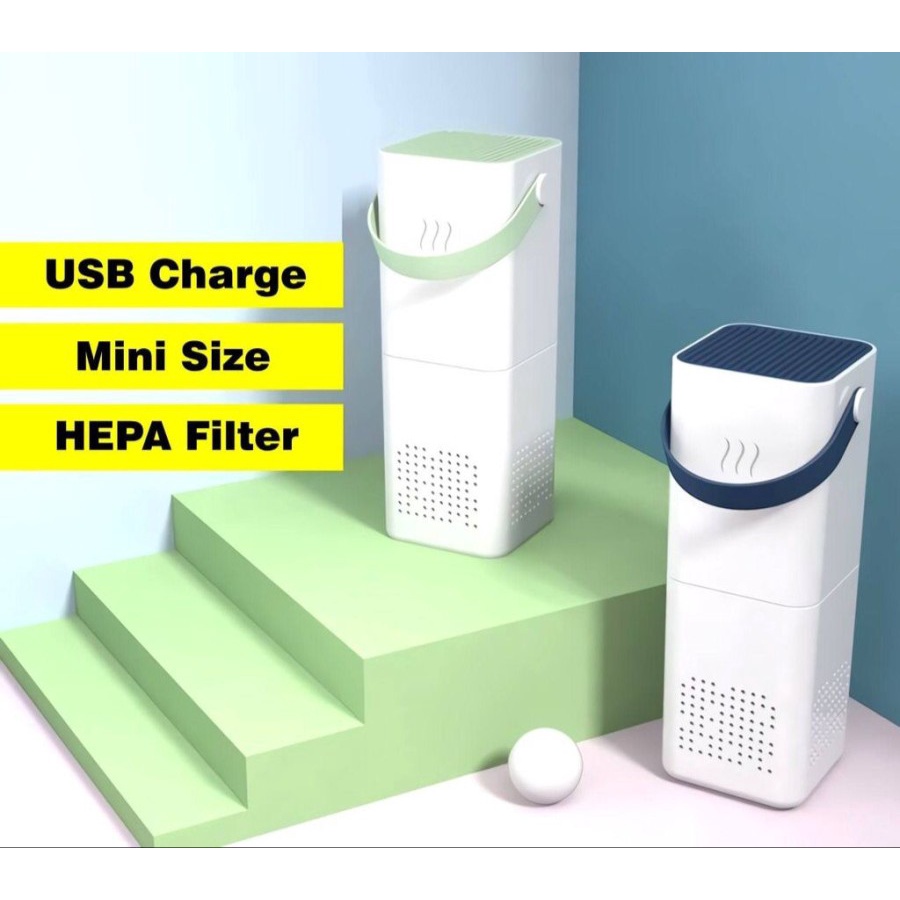 Serbagrosirmurah APR2 Mini Air purifier Portable Pembersih Udara Hepa Filter Portable Airpurifier