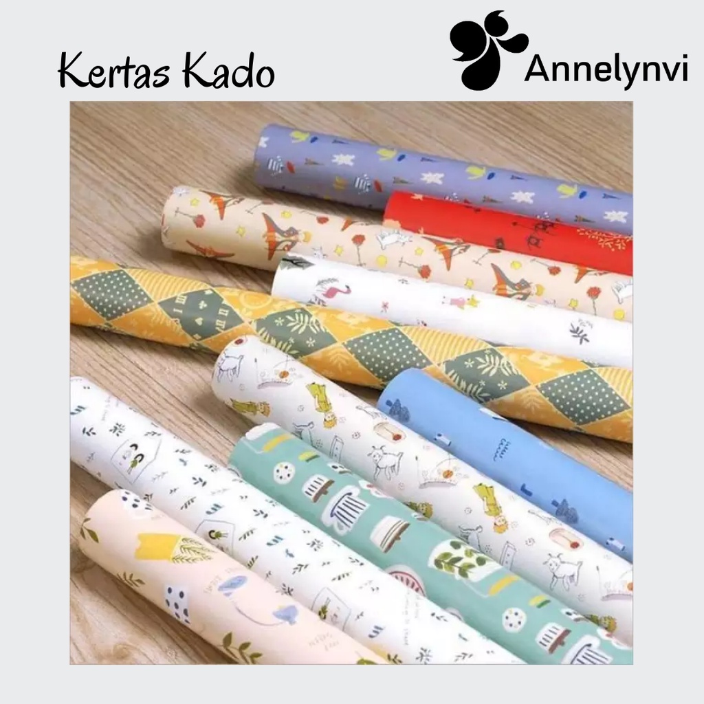 

Annelynvi Kertas Kado / Extra Packing Kertas Kado / Kartu Ucapan