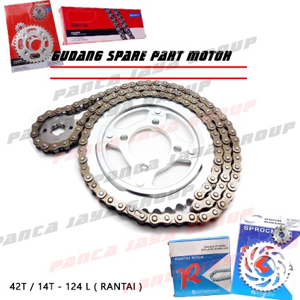GEAR GIR SET DEPAN BELAKANG RANTAI MEGAPRO MEGA-PRO NEW MONO MONOSHOCK KARBU-FI VERZA 150