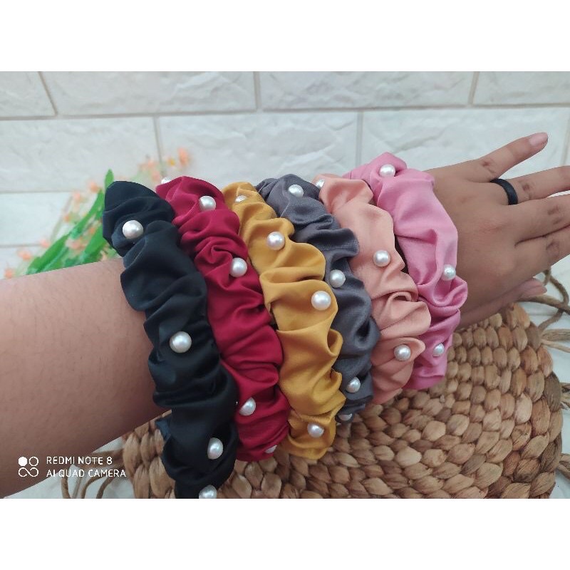 OliveShop ❤️ Bando Pita Serut Kerut Scrunchie Headband