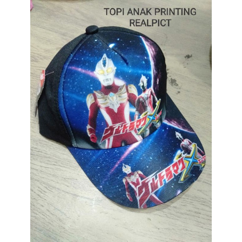 TOPI ANAK FULL PRINTING TERMURAH TOPI BASBALL C.AMERICA/SEND BORDIR