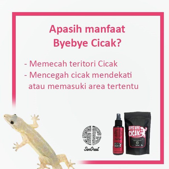 Pengusir cicak Spray non pestisida Bye Bye Cicak Spray 250 ml