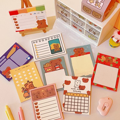 

HI273 Memo Beruang Coklat Memopad DIY Scrapbook