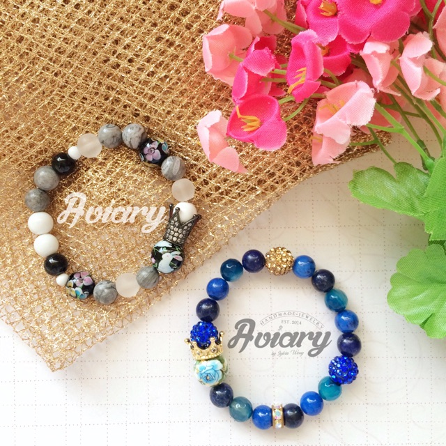 Rabbit Tensha Bracelet (Gelang Tensha with Crown 18K gold plated)