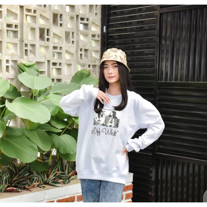 Sweater Pria/Wanita Grosir - Off White Picture